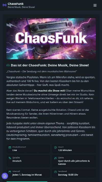 Screenshot ChaosFunk – Tablet