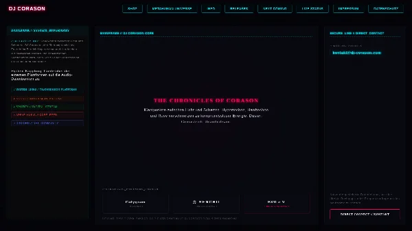 Screenshot DJ Corason – Desktop