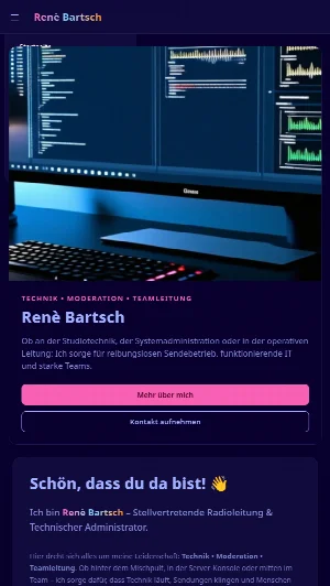 Screenshot Renè Bartsch – Mobil